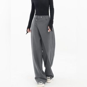 NWT REVOLVE & MINIMALIST lovers COMMENSE gray asymmetrical pants M